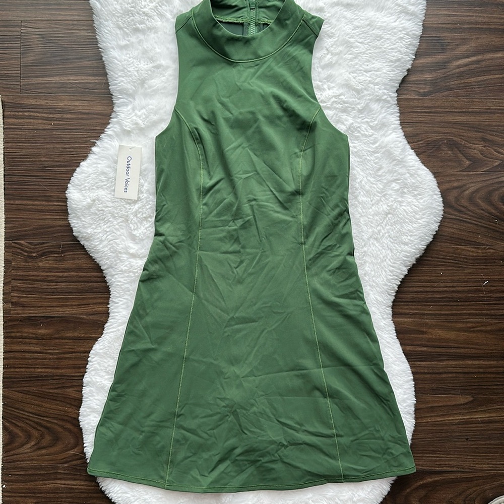 NWT Outdoor Voices Zoom Bloom Dress in Greenwoods size XS - Picture 2 of 5